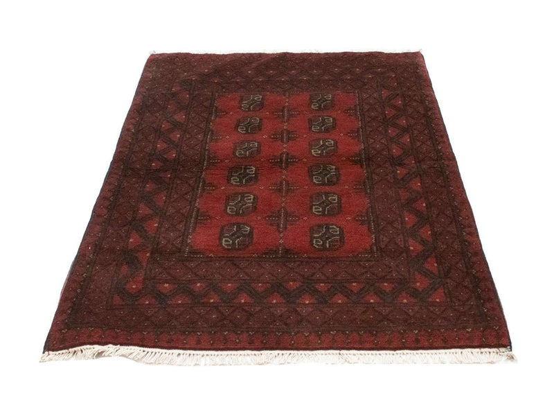 Afghansk tæppe - Filpa - 148 x 103 cm - rød