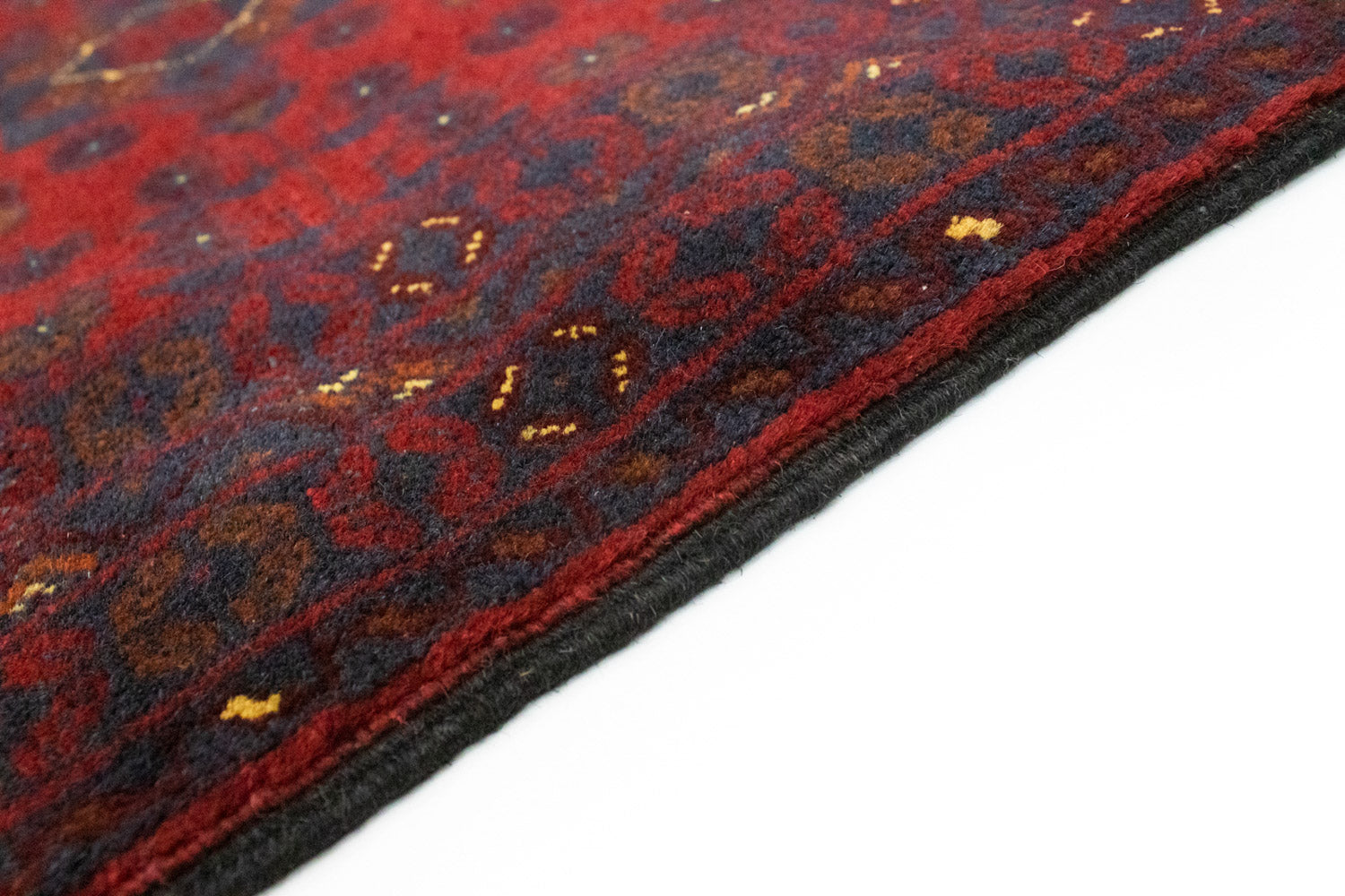 Afghansk tæppe - Kunduz - 125 x 78 cm - rød