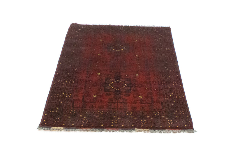 Afghansk tæppe - Kunduz - 125 x 78 cm - rød