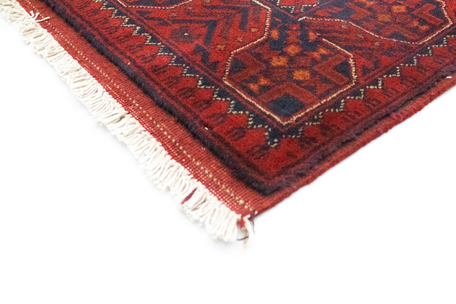 Afghansk tæppe - Kunduz - 195 x 154 cm - rød