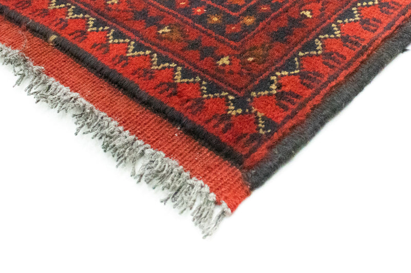 Afghansk tæppe - Kunduz - 193 x 151 cm - rød