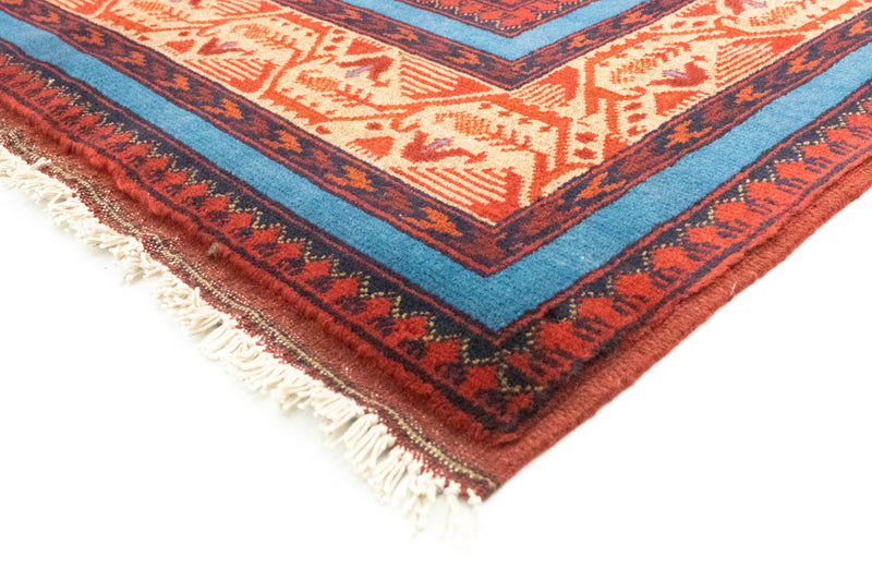 Afghansk tæppe - Kunduz - 200 x 151 cm - rød