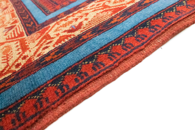 Afghansk tæppe - Kunduz - 200 x 151 cm - rød