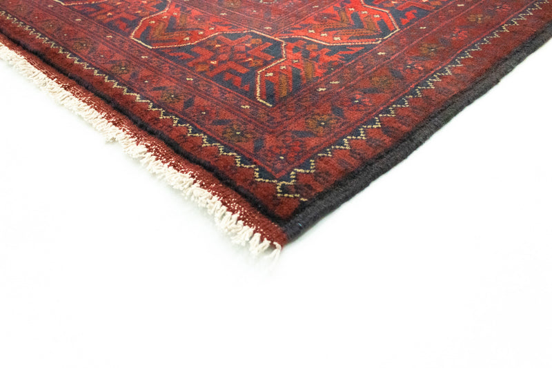 Afghansk tæppe - Kunduz - 195 x 155 cm - rød