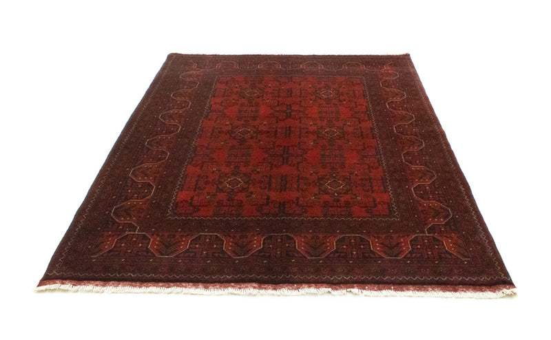 Afghansk tæppe - Kunduz - 195 x 155 cm - rød