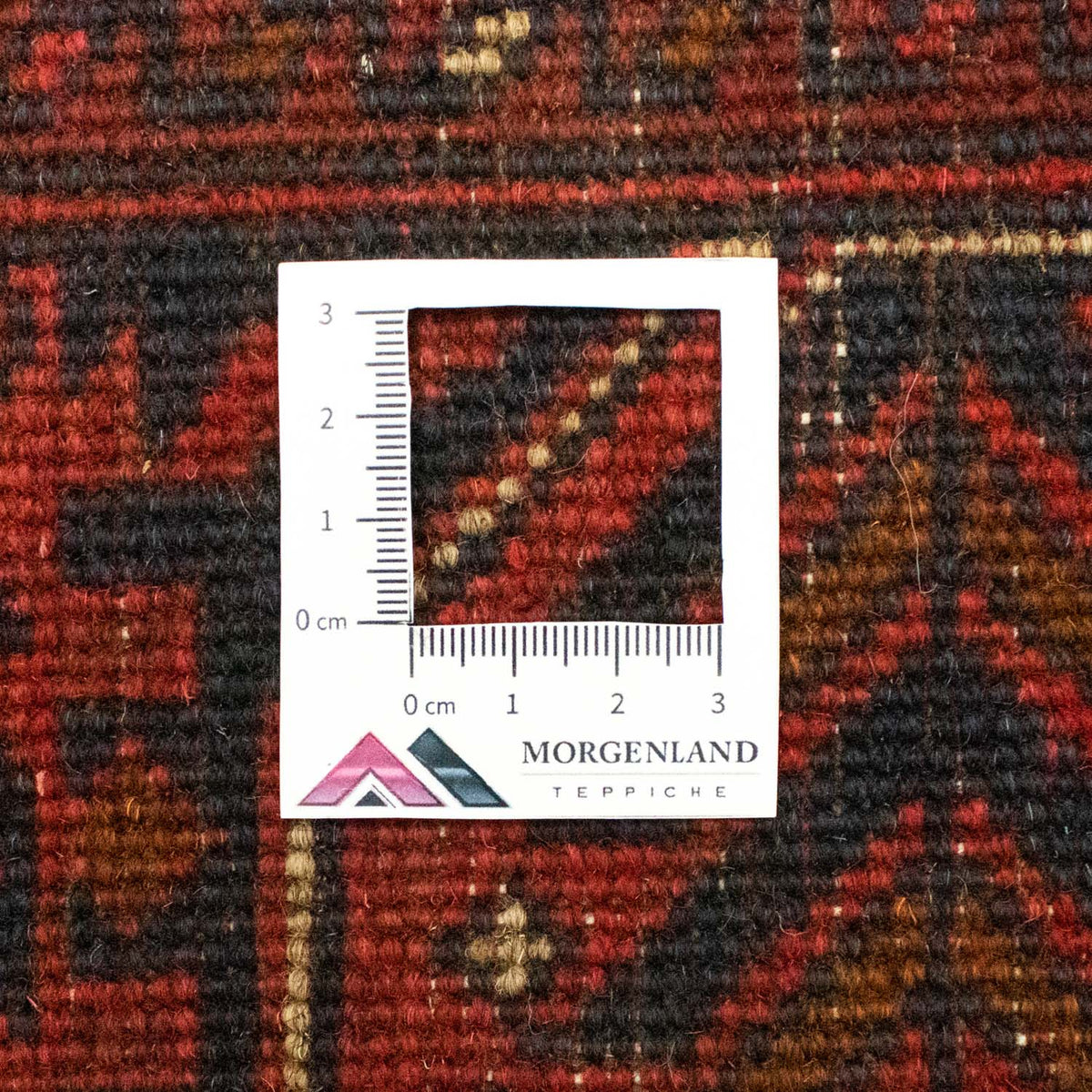 Afghansk tæppe - Kunduz - 195 x 155 cm - rød