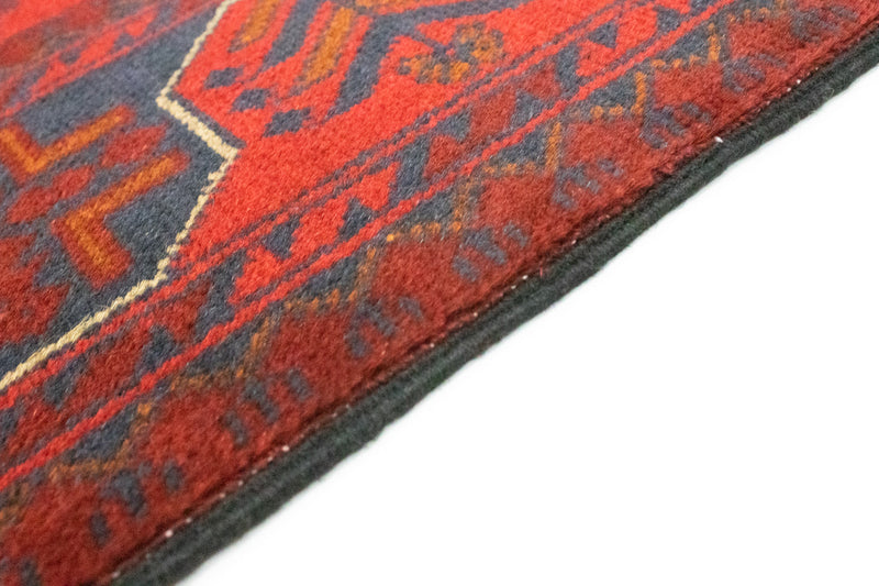 Afghansk tæppe - Kunduz - 147 x 97 cm - rød