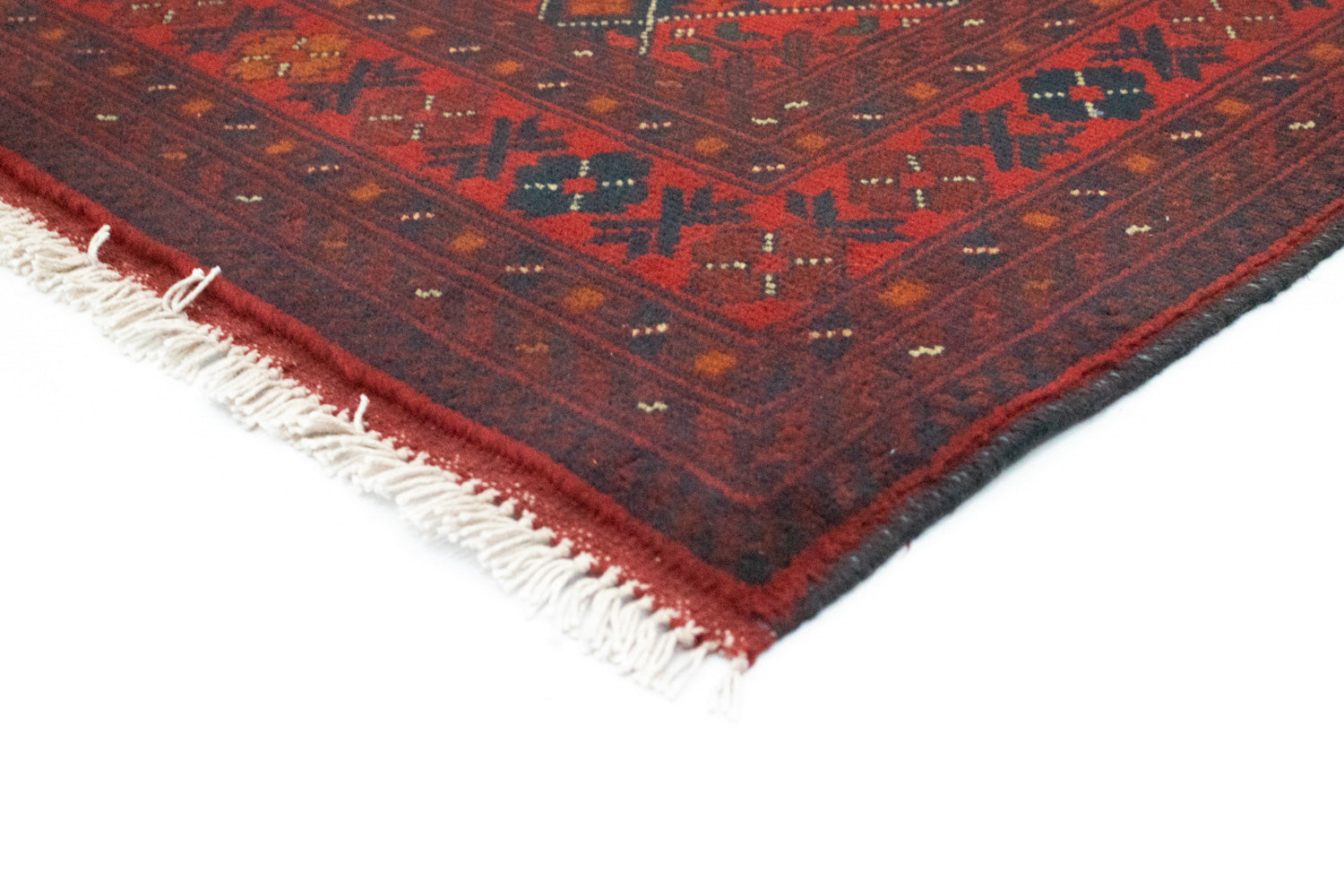 Afghansk tæppe - Kunduz - 146 x 99 cm - rød