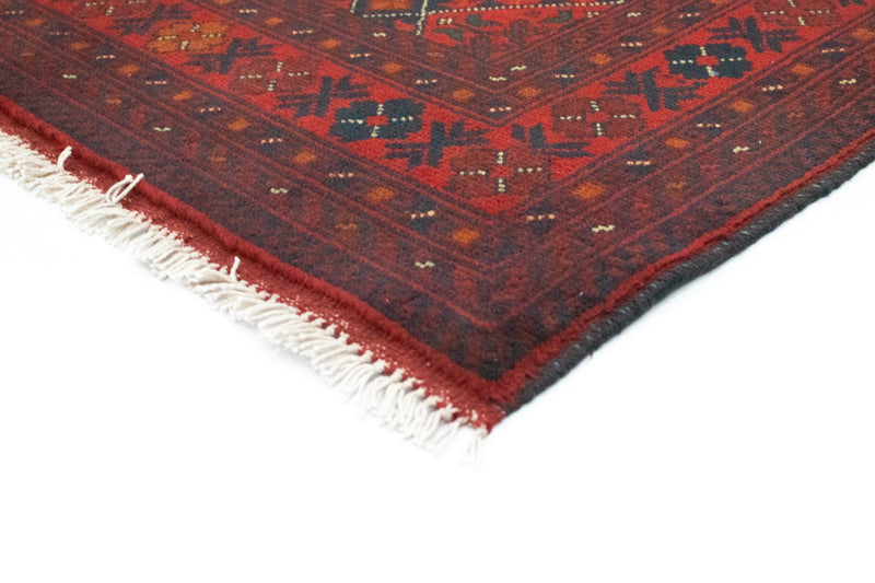 Afghansk tæppe - Kunduz - 146 x 99 cm - rød