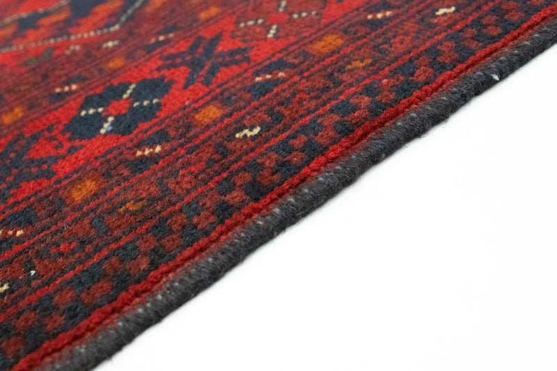 Afghansk tæppe - Kunduz - 146 x 99 cm - rød