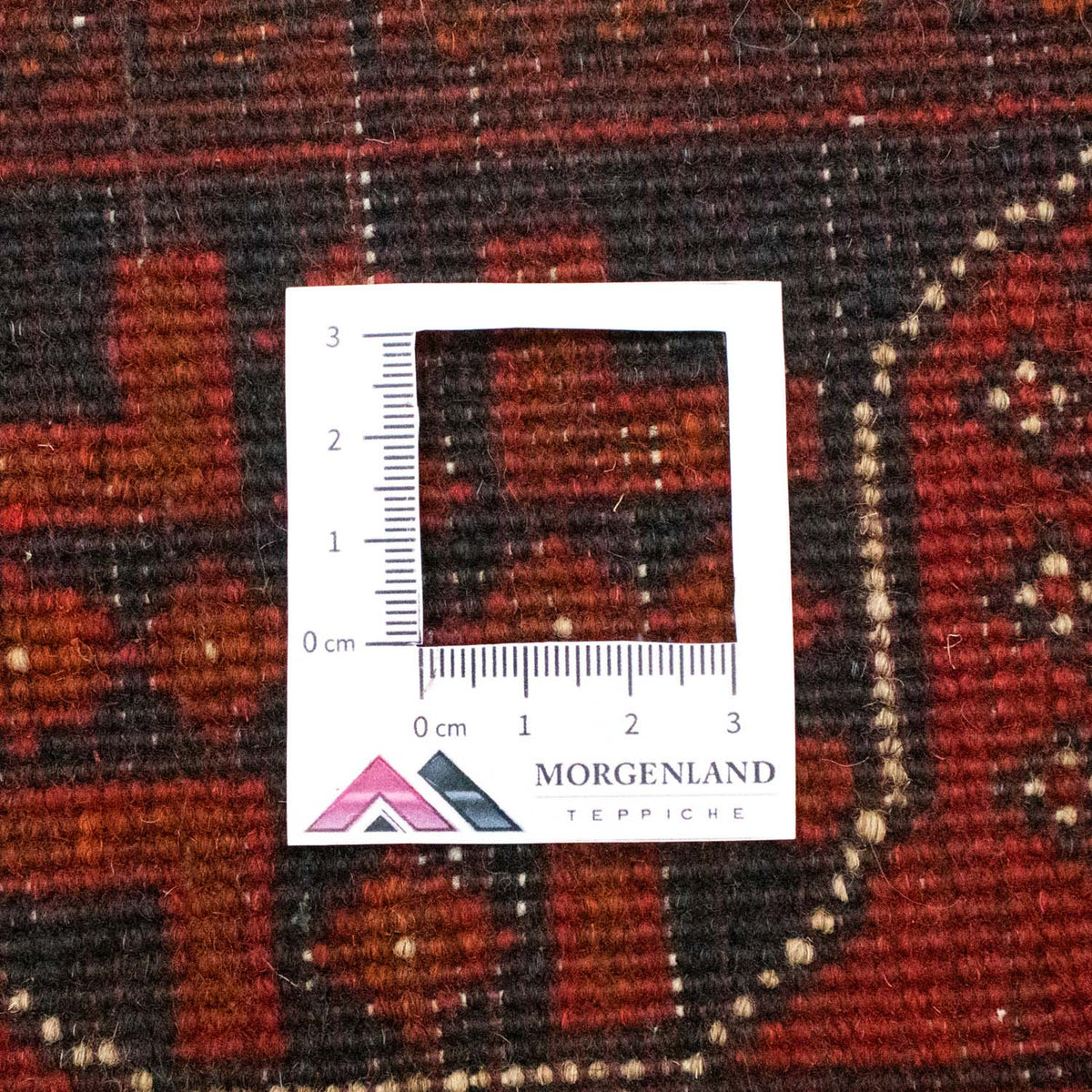 Afghansk tæppe - Kunduz - 197 x 149 cm - rød