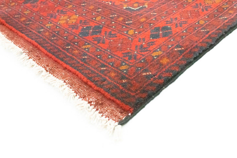 Afghansk tæppe - Kunduz - 142 x 103 cm - rød