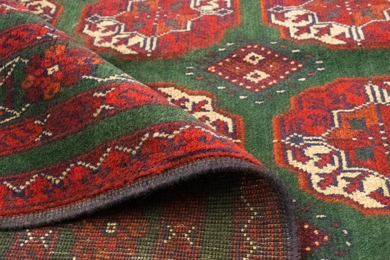 Afghansk tæppe - Kunduz - 190 x 150 cm - rød