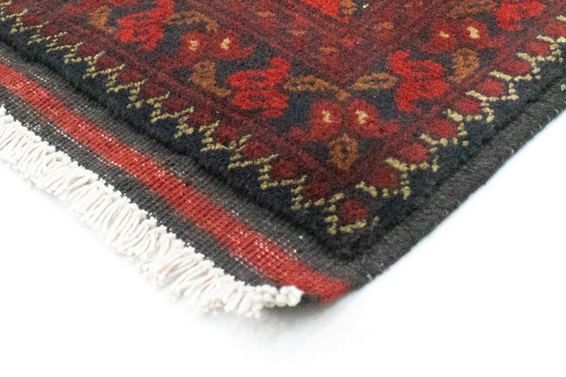 Afghansk tæppe - Kunduz - 206 x 149 cm - rød