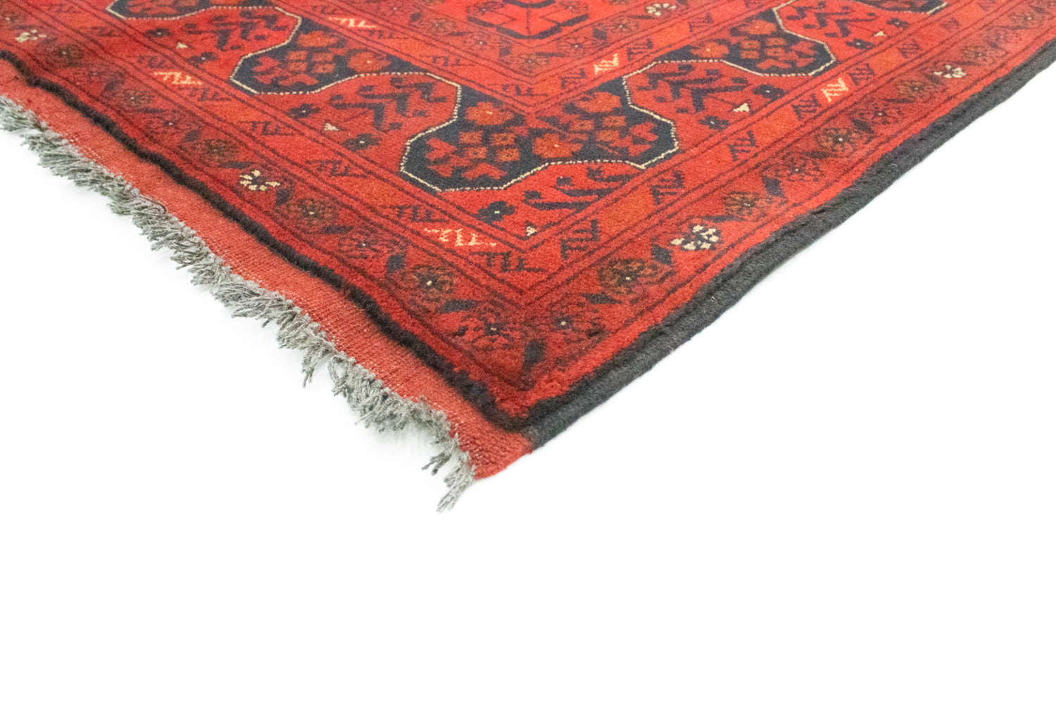 Afghansk tæppe - Kunduz - 156 x 105 cm - rød