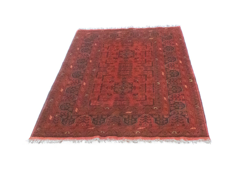 Afghansk tæppe - Kunduz - 156 x 105 cm - rød