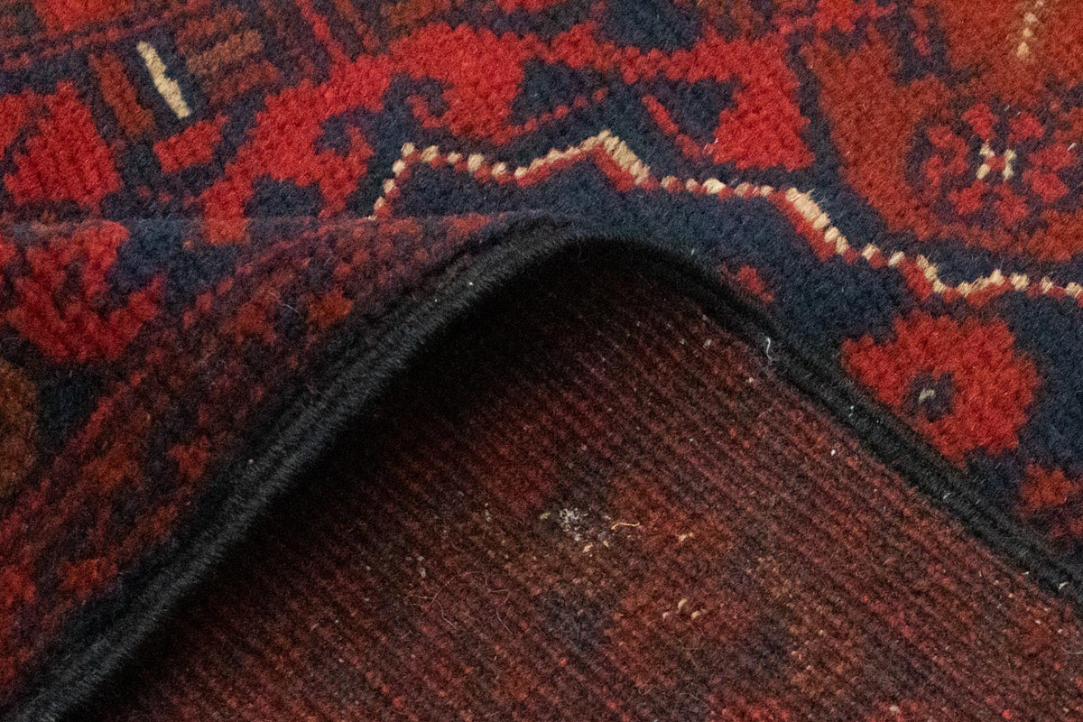 Afghansk tæppe - Kunduz - 129 x 73 cm - rød