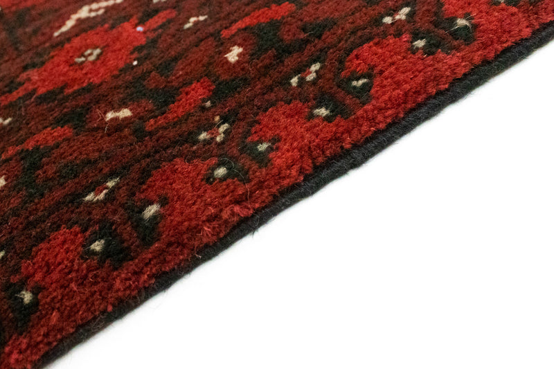 Afghansk tæppe - Filpa - 242 x 163 cm - rød