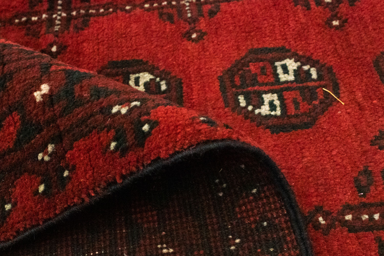 Afghansk tæppe - Filpa - 242 x 163 cm - rød