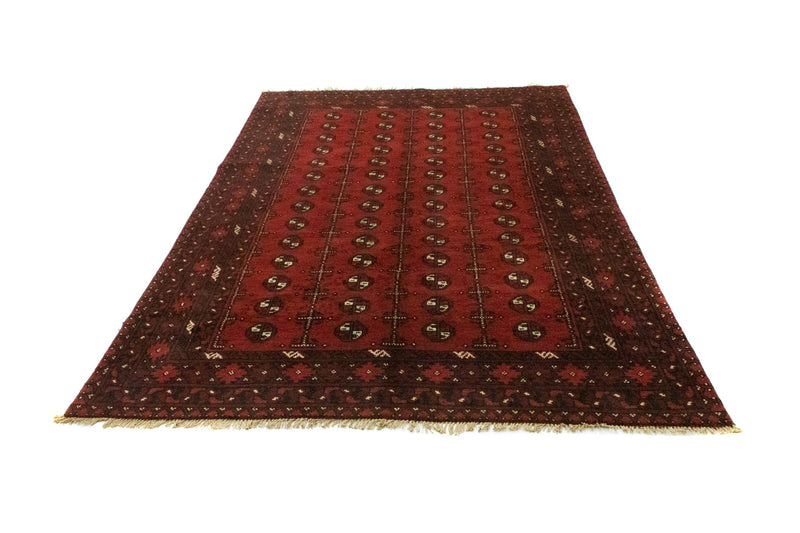 Afghansk tæppe - Filpa - 242 x 163 cm - rød