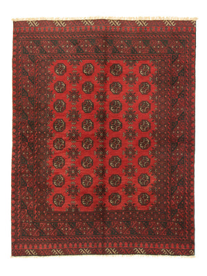 Afghansk tæppe - Filpa - 187 x 148 cm - rød