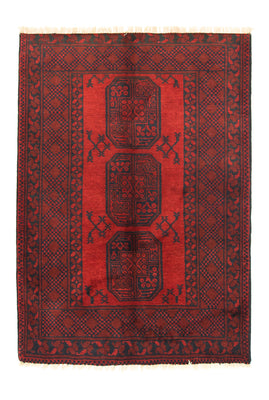 Afghansk tæppe - Filpa - 148 x 106 cm - rød
