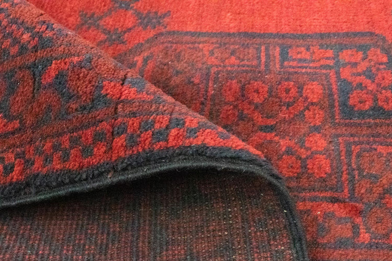 Afghansk tæppe - Filpa - 148 x 106 cm - rød