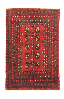 Afghansk tæppe - Filpa - 141 x 98 cm - rød