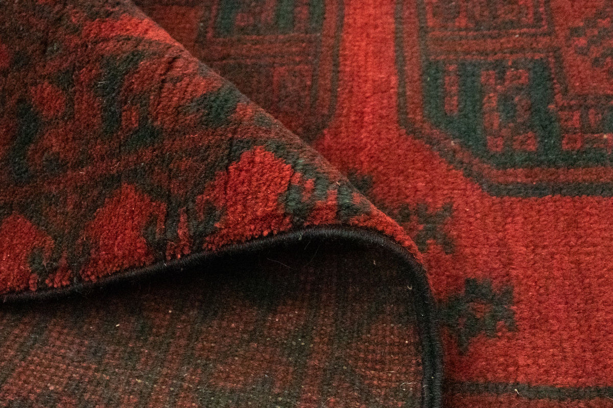 Afghansk tæppe - Filpa - 193 x 147 cm - rød