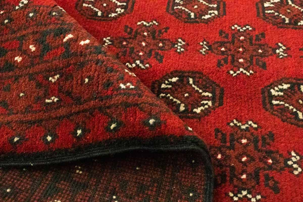 Afghansk tæppe - Filpa - 192 x 101 cm - rød