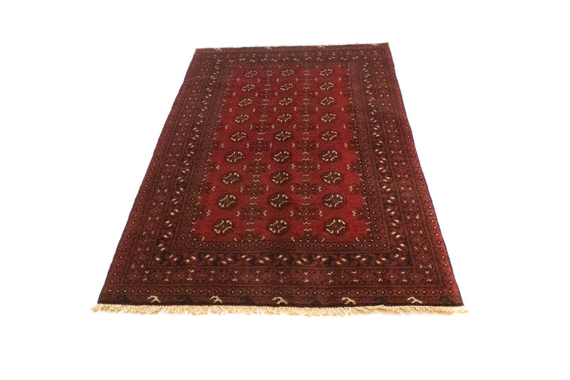 Afghansk tæppe - Filpa - 192 x 101 cm - rød