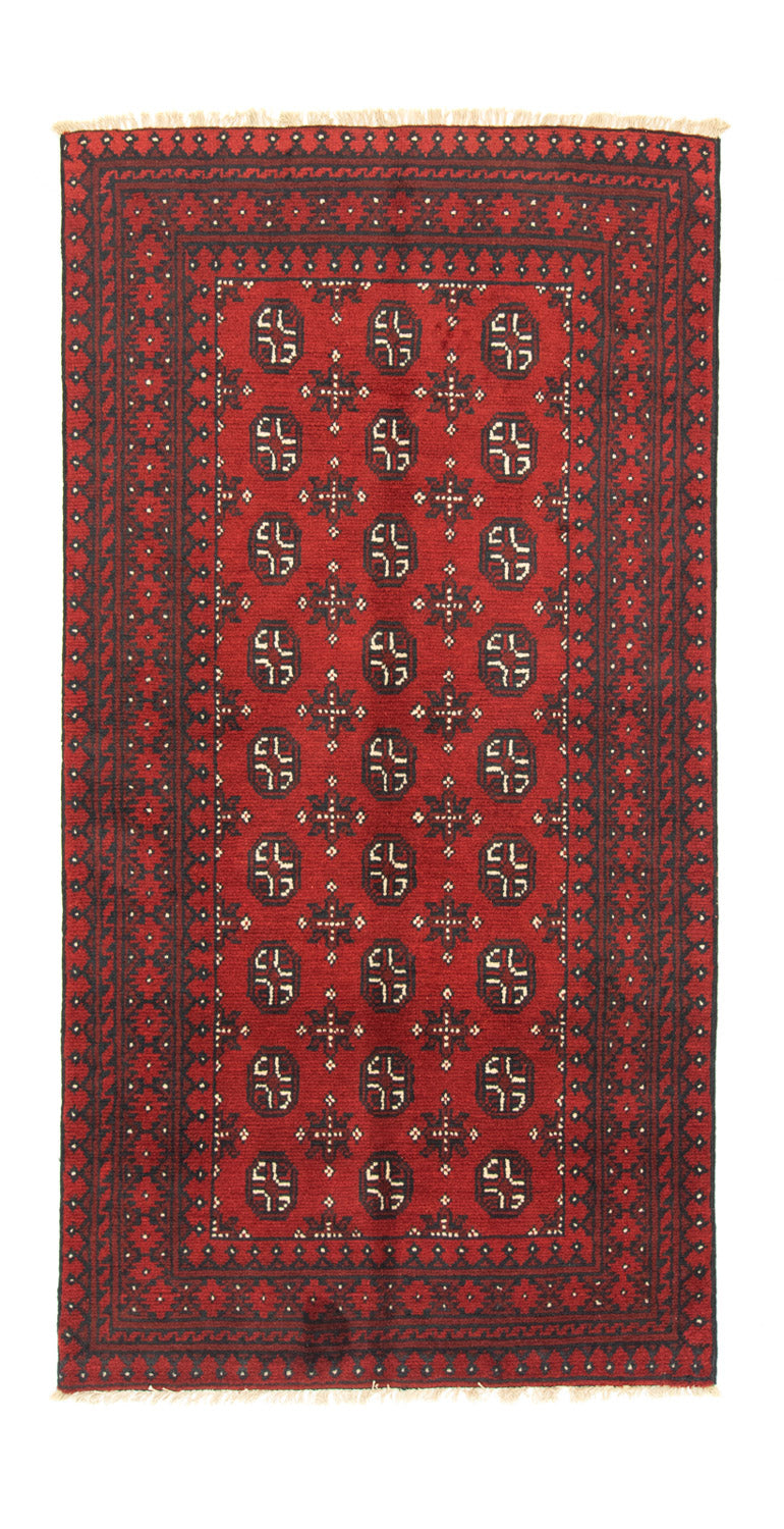 Afghansk tæppe - Filpa - 191 x 100 cm - rød