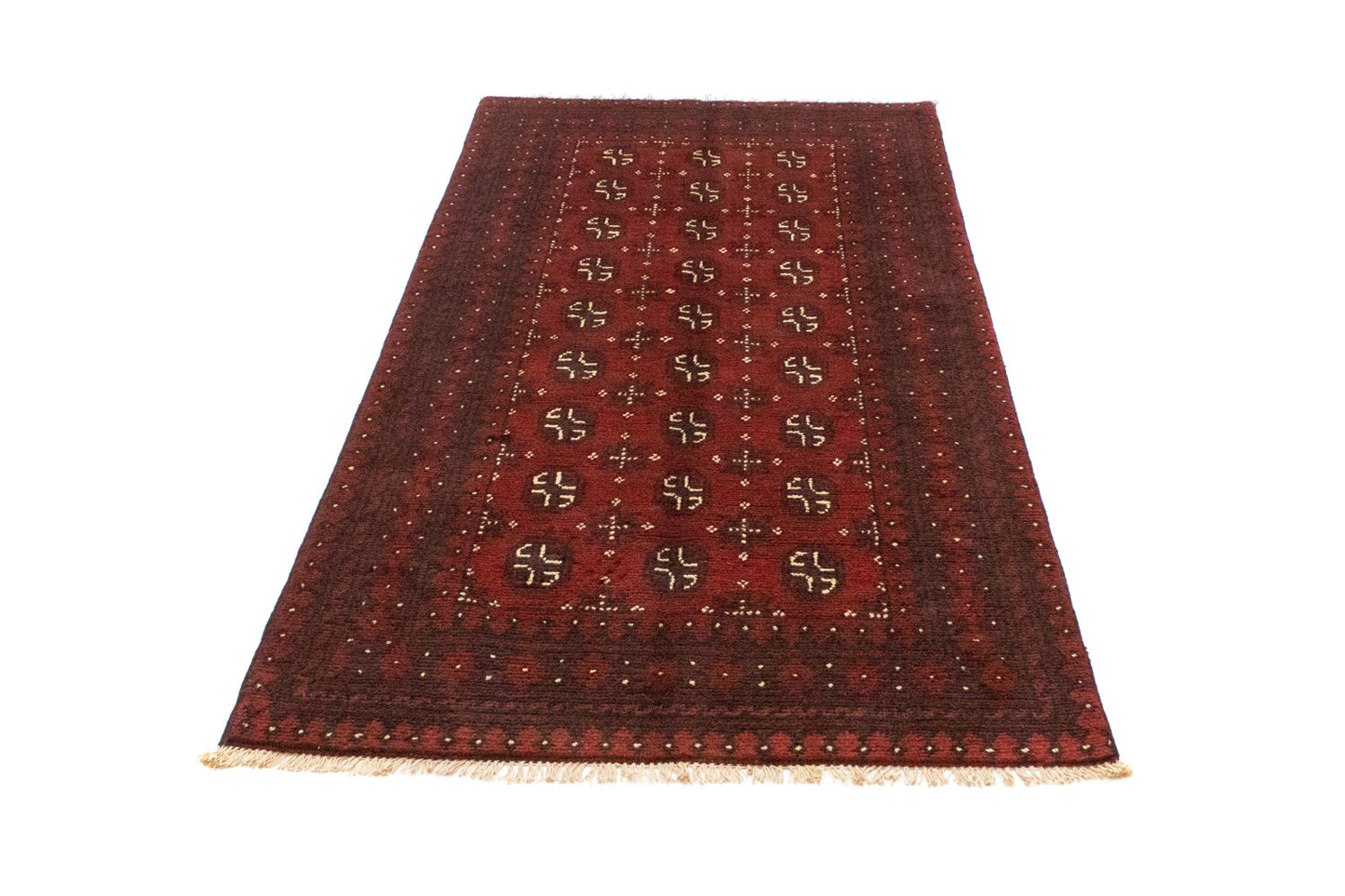 Afghansk tæppe - Filpa - 191 x 100 cm - rød