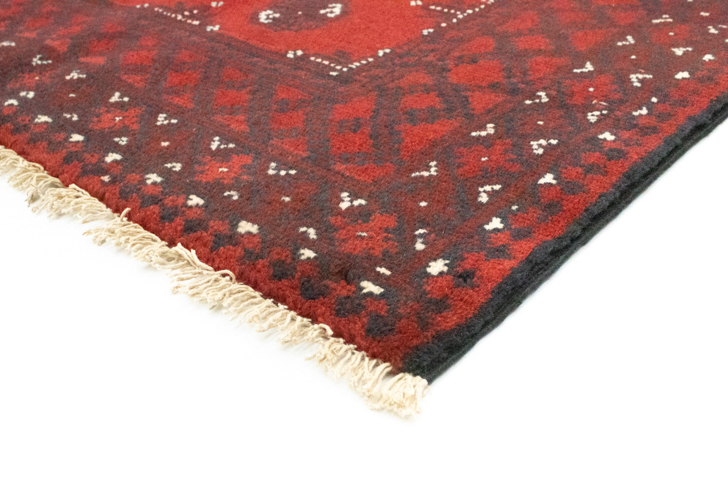 Afghansk tæppe - Filpa - 192 x 99 cm - rød