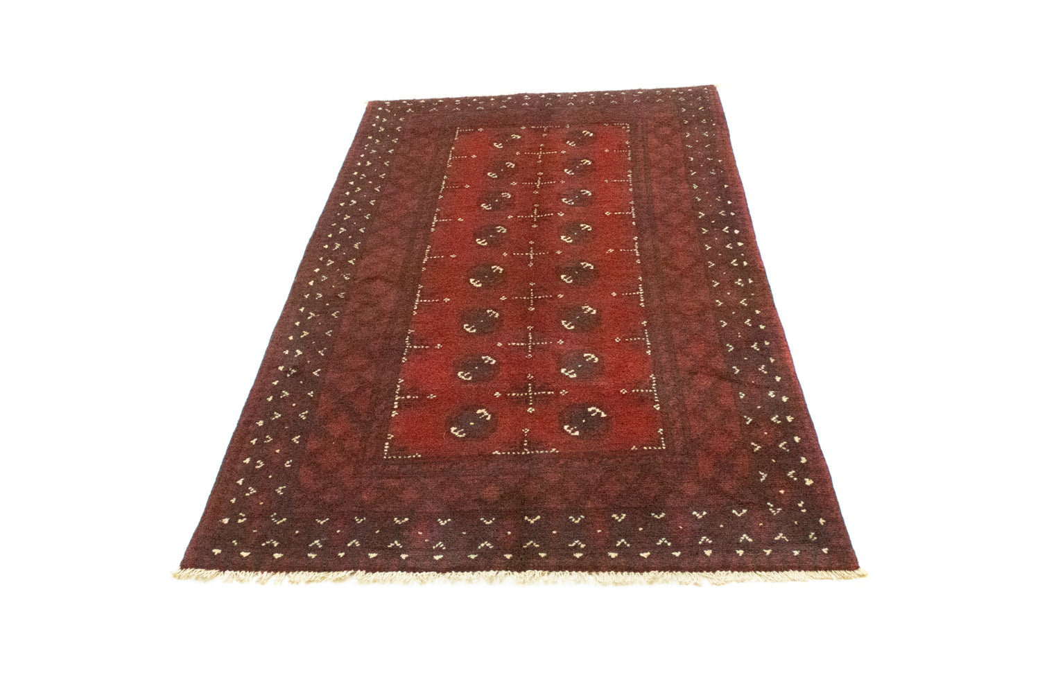 Afghansk tæppe - Filpa - 192 x 99 cm - rød