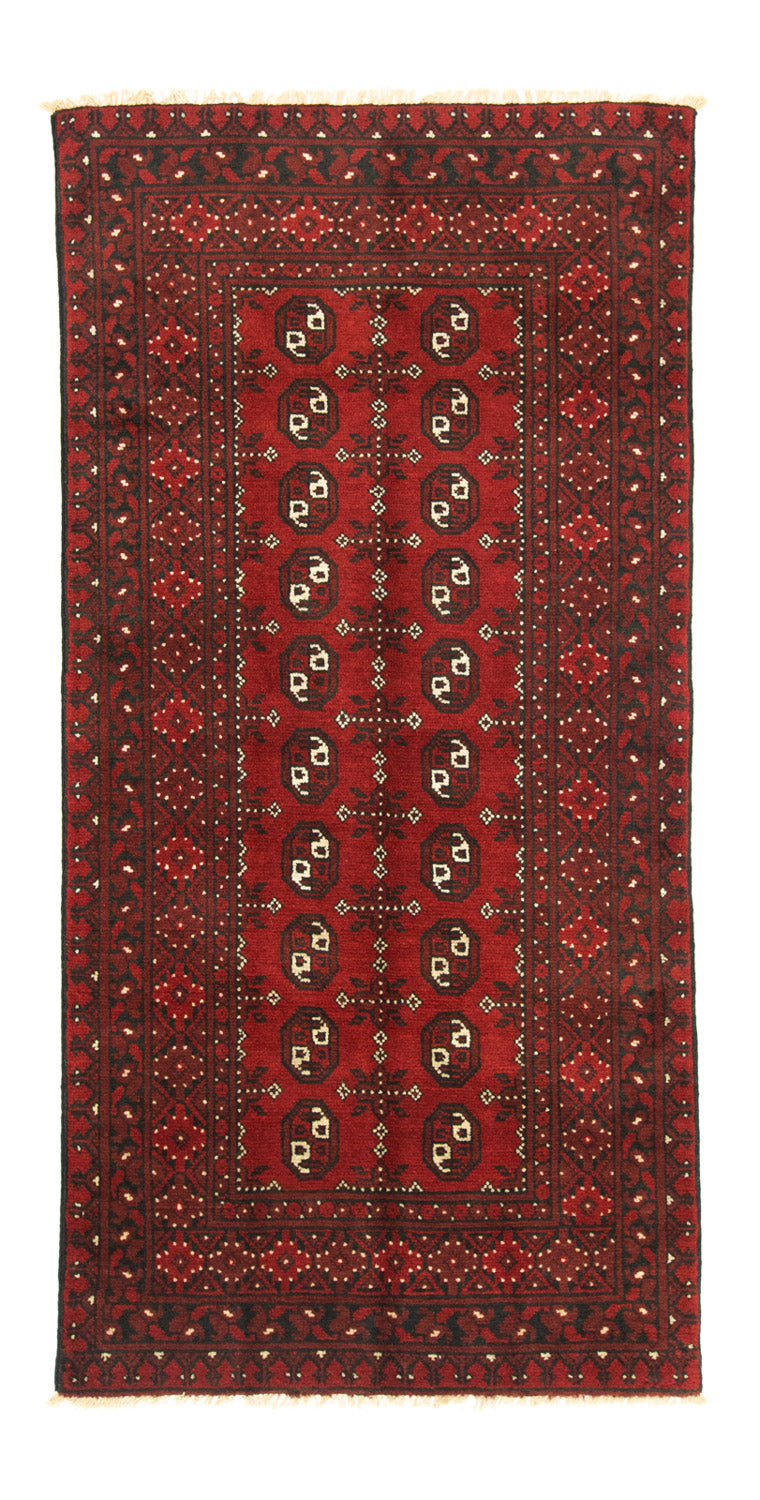 Afghansk tæppe - Filpa - 195 x 96 cm - rød