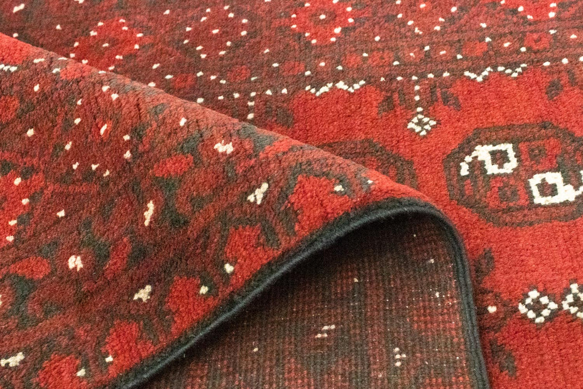 Afghansk tæppe - Filpa - 195 x 96 cm - rød