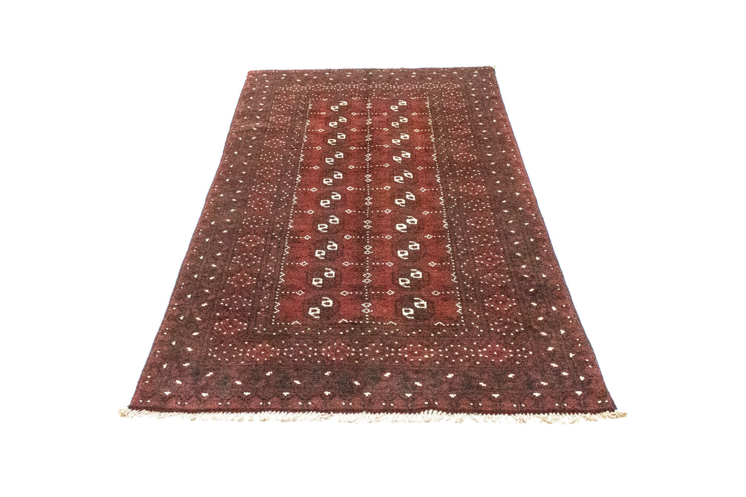 Afghansk tæppe - Filpa - 195 x 96 cm - rød