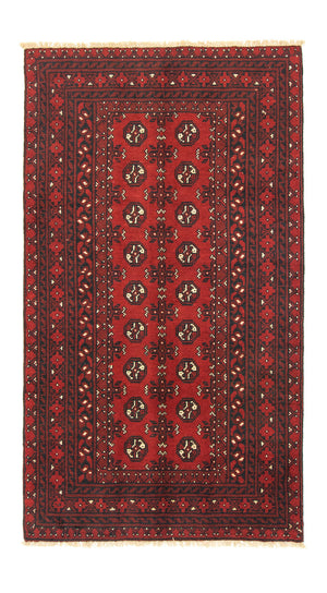 Afghansk tæppe - Filpa - 190 x 104 cm - rød