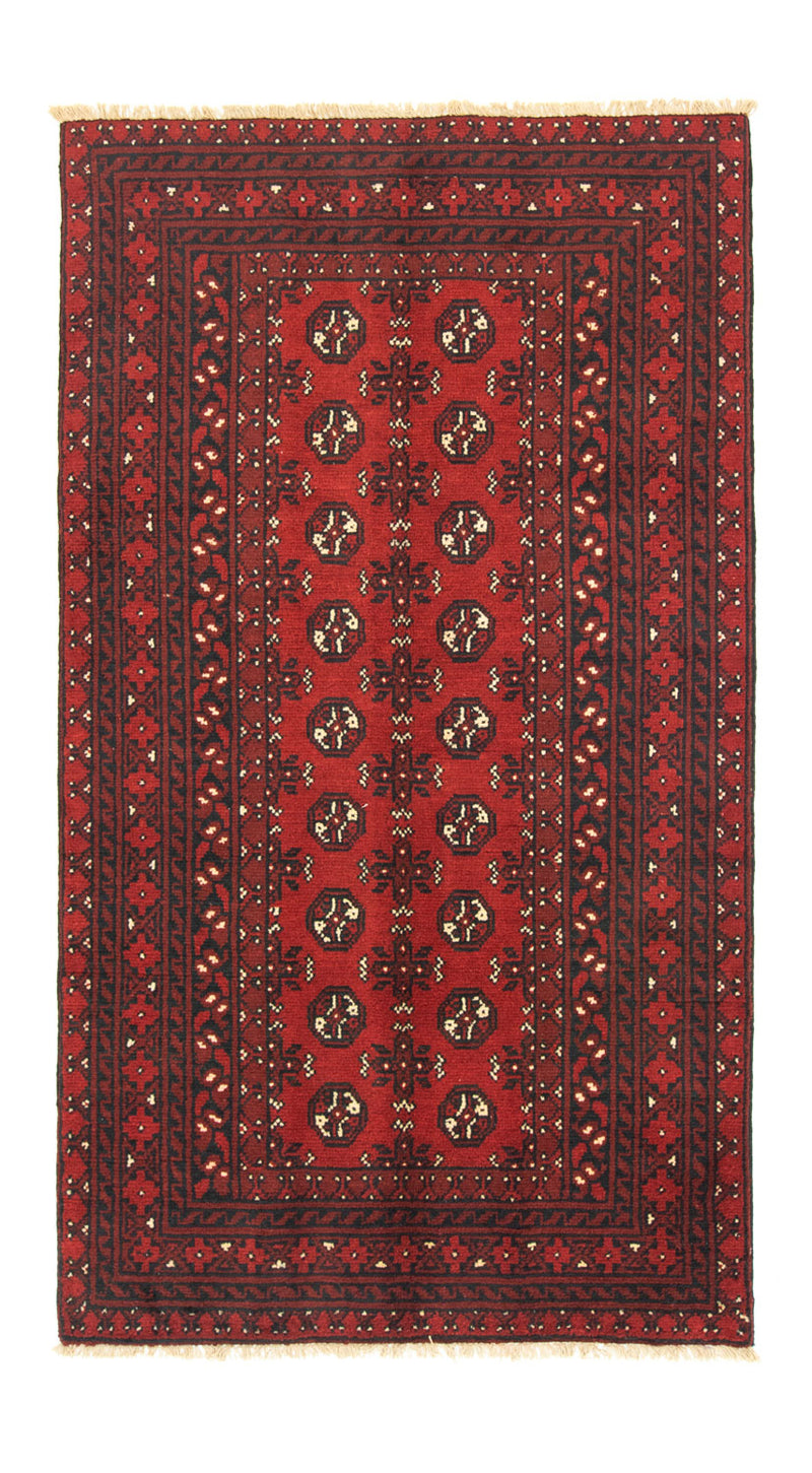 Afghansk tæppe - Filpa - 190 x 104 cm - rød
