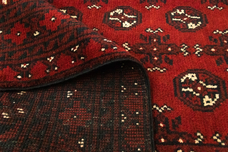 Afghansk tæppe - Filpa - 190 x 104 cm - rød