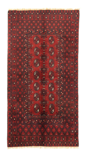 Afghansk tæppe - Filpa - 195 x 100 cm - rød