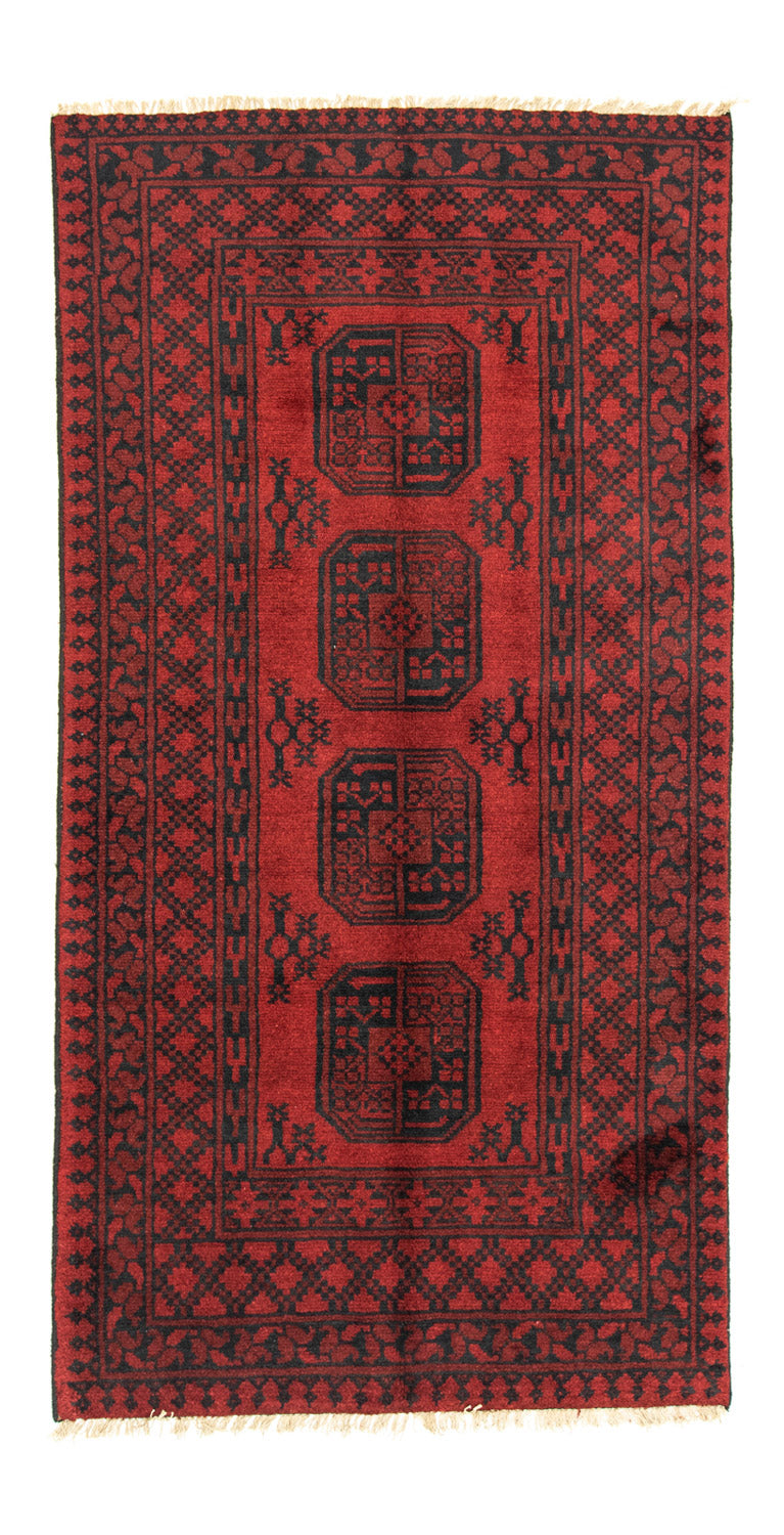 Afghansk tæppe - Filpa - 198 x 96 cm - rød