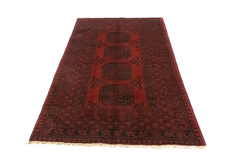 Afghansk tæppe - Filpa - 198 x 96 cm - rød