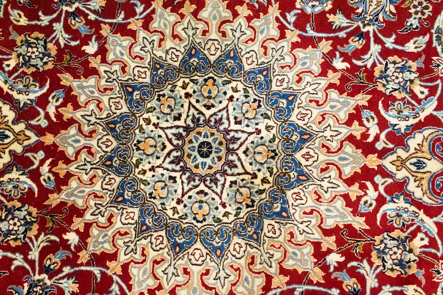 Persisk tæppe - Nain - 356 x 244 cm - rød