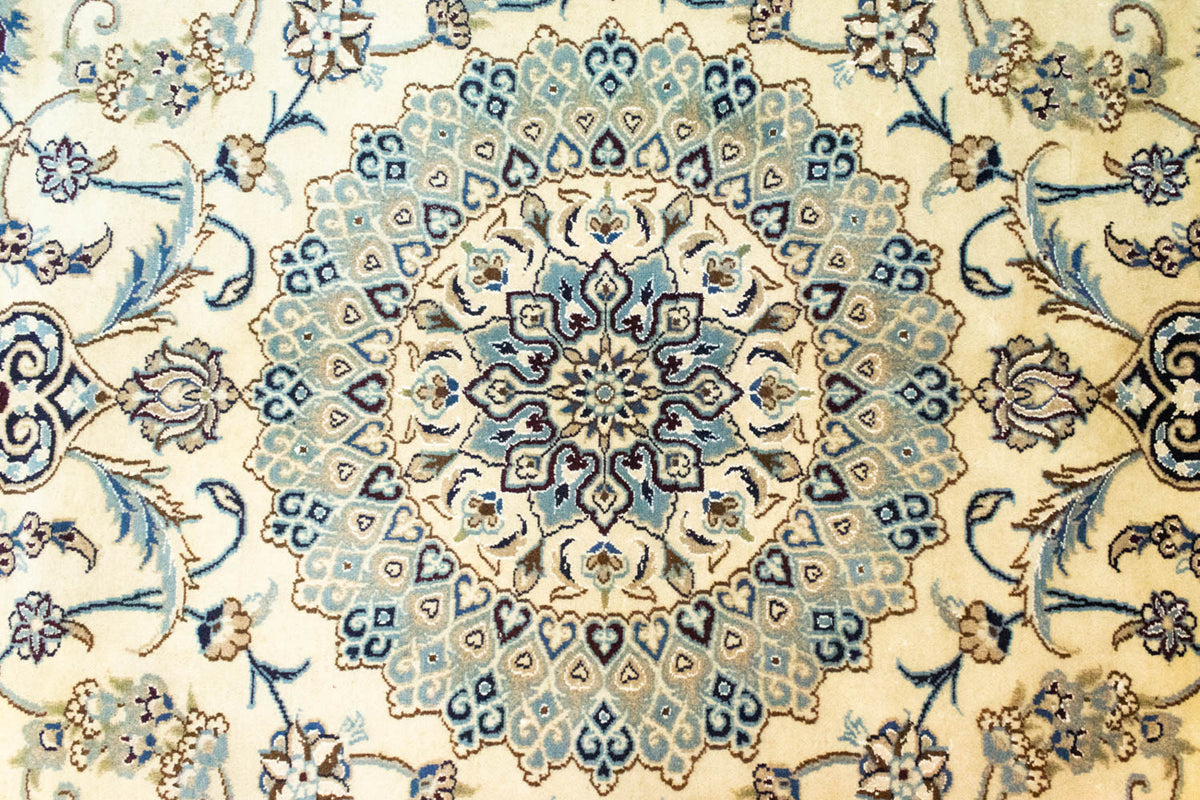 Persisk tæppe - Nain - 339 x 239 cm - naturlig hvid