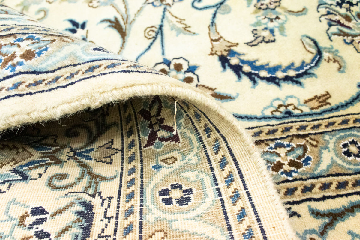 Persisk tæppe - Nain - 339 x 239 cm - naturlig hvid