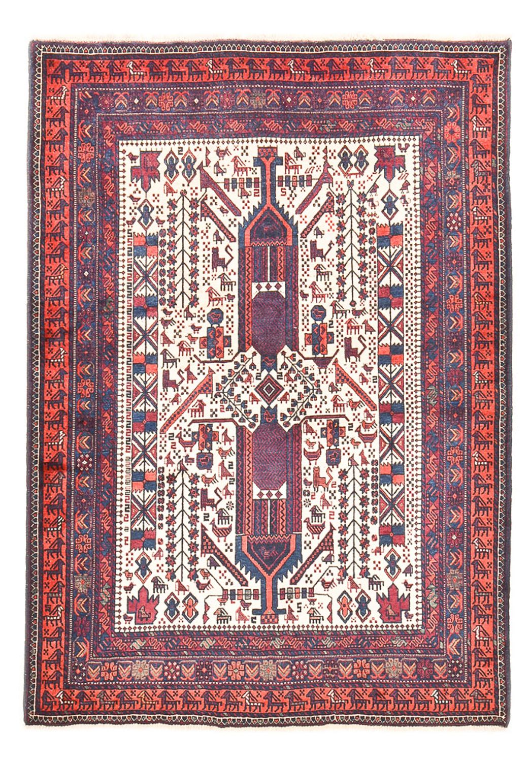 Baluch-tæppe - 210 x 153 cm - creme