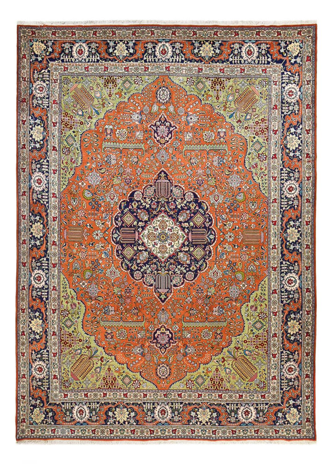Persisk tæppe - Tabriz - Royal - 408 x 293 cm - orange