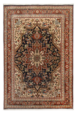 Persisk tæppe - Nomadisk - 288 x 196 cm - mørkeblå
